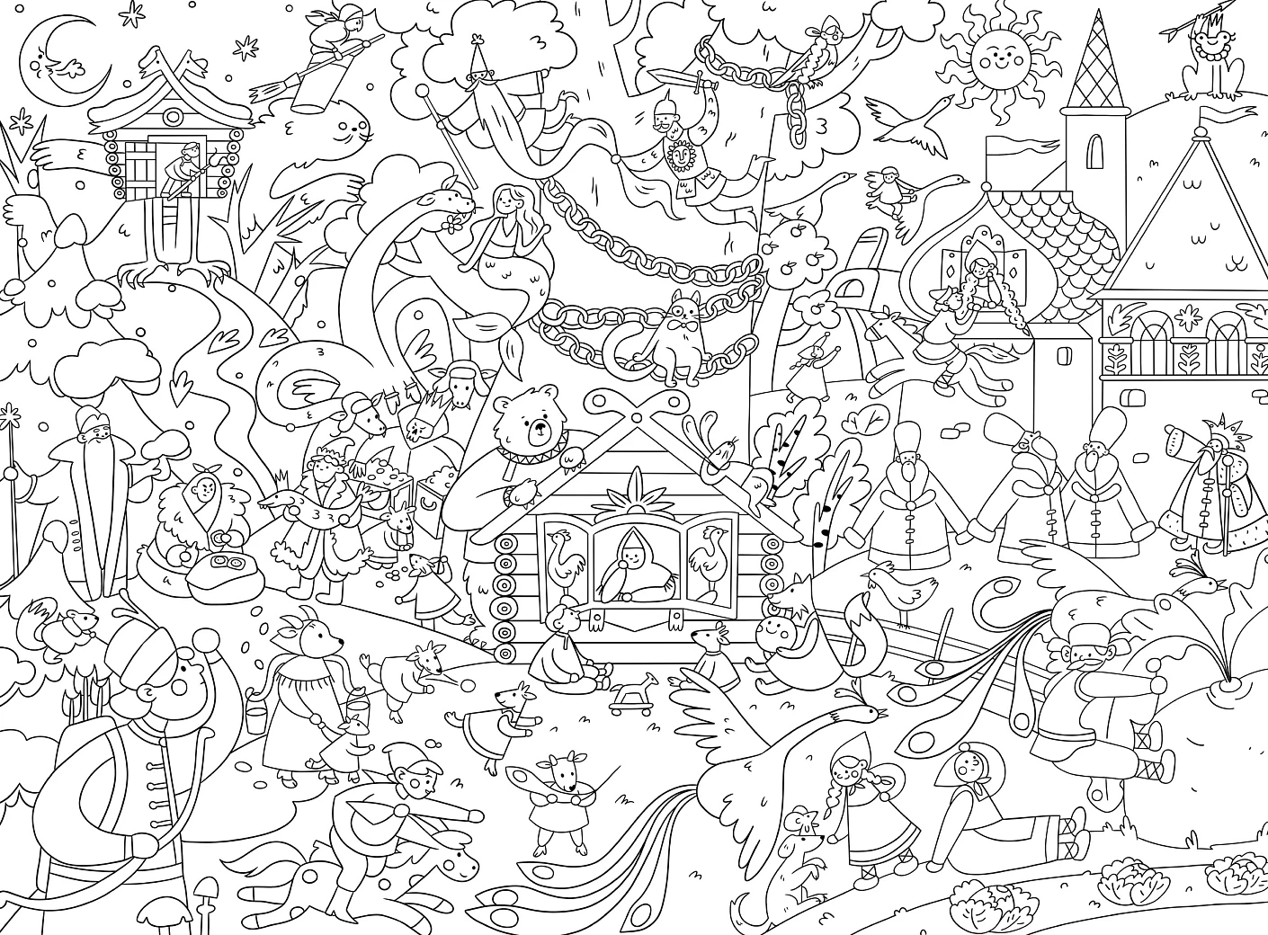 Сказки. Раскраска-плакат фото книги маленькое 3