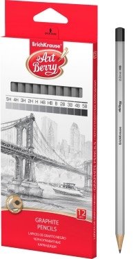 Карандаши чернографитные "ArtBerry", 12 штук фото книги