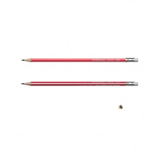 Набор чернографитных трехгранных карандашей с ластиком "EXTRA", 3 штуки фото книги 3