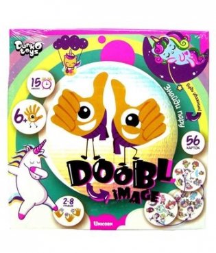 Детская настольная игра "Doobl Image. Двойная картинка", круглые карты фото книги