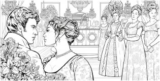 Bridgerton: The Official Coloring Book фото книги 3