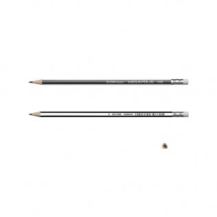 Набор чернографитных трехгранных карандашей с ластиком "MEGAPOLIS", 3 штуки фото книги 2