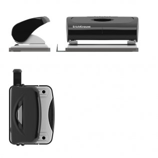 Дырокол "Elegance" на 10 листов, черный фото книги 2