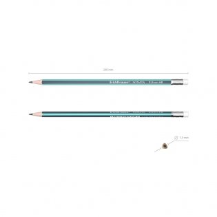 Карандаш чернографитный, трехгранный с ластиком "Sonata", HB, 4 штуки фото книги 3