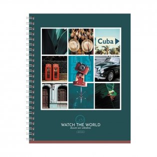 Тетрадь 48л., А5, линия на гребне BG "Watch the world", глянцевая ламинация фото книги 5