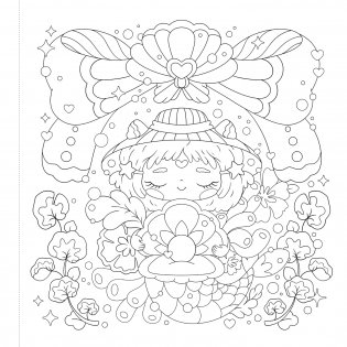 Manga Sparkle: Mermaid City. A Shimmery Manga & Anime Style Coloring Book фото книги 5