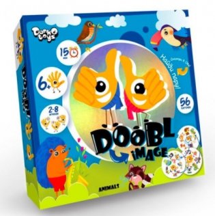 Детская настольная игра "Двойная картинка", арт. DBI-01-03 фото книги