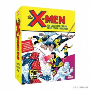 The X-Men: 100 Collectible Comic Book Cover Postcards фото книги