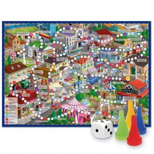 Игра-ходилка с фишками "В городе" фото книги