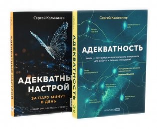 Адекватность; Адекватный настрой за пару минут в день: Тренажер (комплект из 2-х книг) фото книги