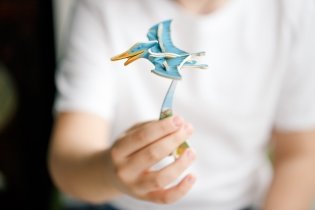 3D пазл деревянный для детей "Птерозавр" фото книги 2