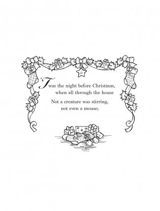 The Night Before Christmas Coloring Book фото книги 3