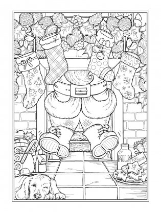 The Night Before Christmas Coloring Book фото книги 8