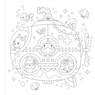 Manga Sparkle: Mermaid City. A Shimmery Manga & Anime Style Coloring Book фото книги 3