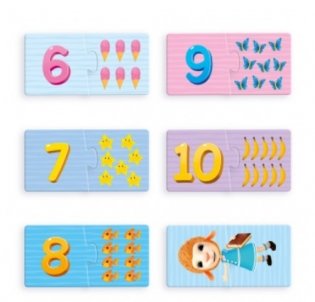 Макси-пазлы "Половинки. Счёт. Долли и Друзья", 24 детали фото книги 3