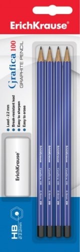 Карандаши чернографитные "Grafica 100", 4 штуки фото книги