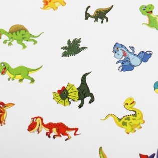 Альбом наклеек "Маленькие динозаврики" (100 наклеек) фото книги 4