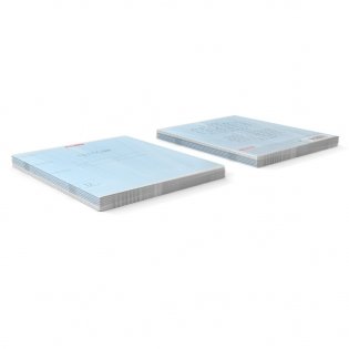 Тетрадь школьная "Классика с линовкой", 12 листов, линейка, голубая фото книги 3