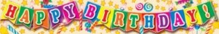 Плакат-полоса "Happy Birthday!" (детский) фото книги