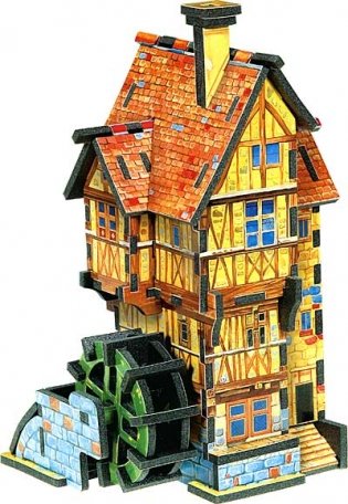 3D Puzzle "Водяная мельница" (лето) фото книги