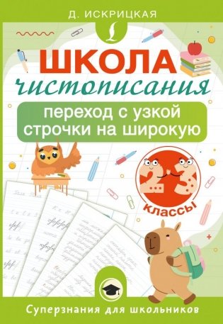 Школа чистописания: переход с узкой строчки на широкую. 2-3 классы фото книги