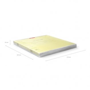 Тетрадь "Классика с линовкой", А5, 12 листов, крупная клетка, желтая фото книги 5