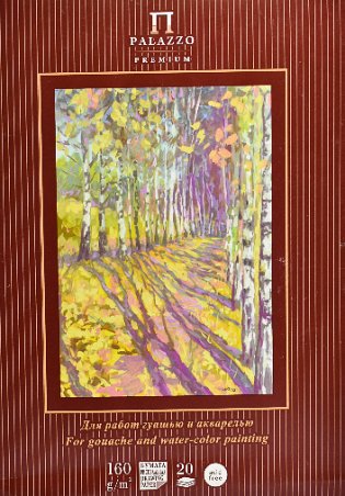 Папка для гуаши, акварели, пастели, мелков "Бабье лето", А4, 20 листов фото книги