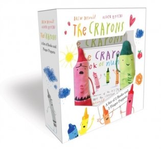 The Crayons: A Set of Books and Finger Puppets фото книги