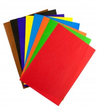 Цветная бумага "Котик", А4, 16 листов, 8 цветов фото книги 2