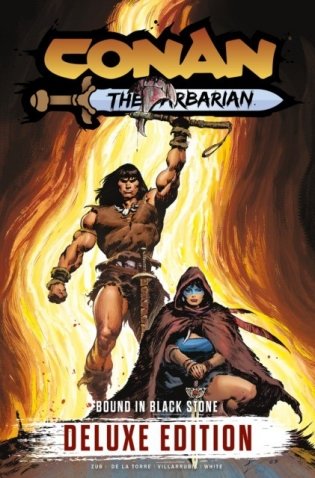 Conan the barbarian: bound in black stone deluxe edition фото книги