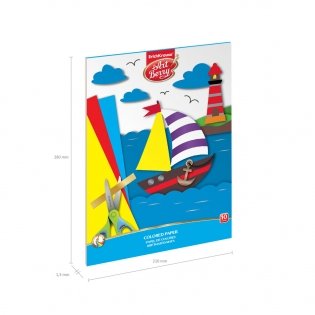 Бумага цветная "Artberry", А4, 10 листов, 10 цветов фото книги 2