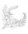 Woodland Wonderland : A Tranquil Coloring Retreat – A Calming Coloring Book of Flowers and Forest Animals for Adults фото книги маленькое 7