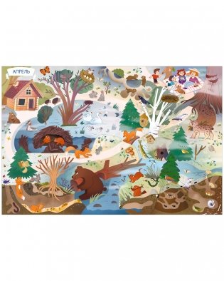 Виммельбух. Круглый год. Год в лесу фото книги 3