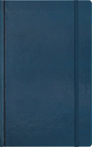 Записная книга, на резинке "Salamandra", синяя фото книги