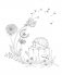 Woodland Wonderland : A Tranquil Coloring Retreat – A Calming Coloring Book of Flowers and Forest Animals for Adults фото книги маленькое 14