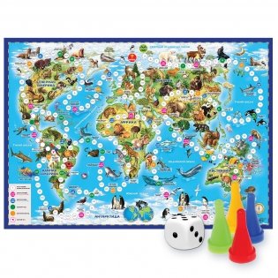 Животный мир Земли. Игра-ходилка с фишками фото книги