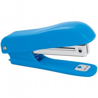 Степлер №10, до 12 листов, синий фото книги