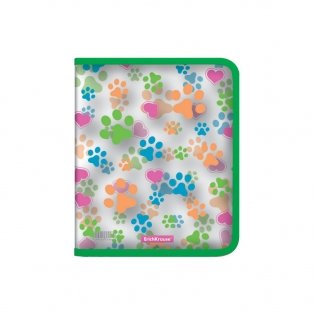 Папка для тетрадей на молнии "Neon Paws", A5+ фото книги