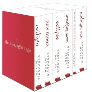 Twilight saga 6 book set (white cover) фото книги