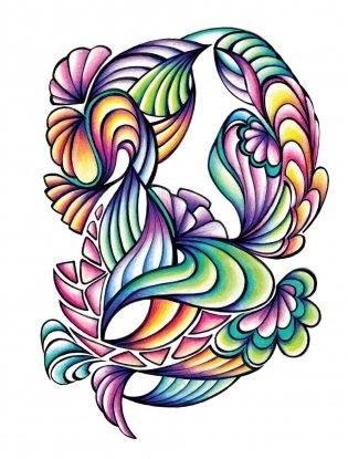 Creative Haven Calm Coloring Book фото книги 2