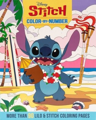 Disney Stitch Color-By-Number фото книги