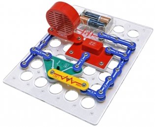 Конструктор электронный ЗНАТОК "Первые шаги в электронике. Набор В" (15 схем) фото книги 4