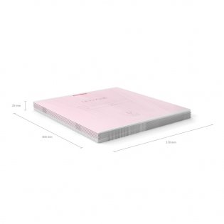 Тетрадь "Классика", 12 листов, крупная клетка, розовая фото книги 4