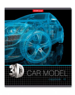 Тетрадь "3D Grid", А5, 48 листов, клетка фото книги 3