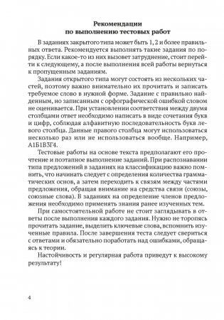 Русский язык. 8—9 классы. Обучающие тестовые работы фото книги 3