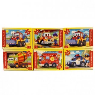 Мини-пазл "Спецтехника", 54 элемента фото книги