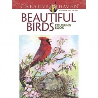 Creative Haven Beautiful Birds Coloring Book фото книги