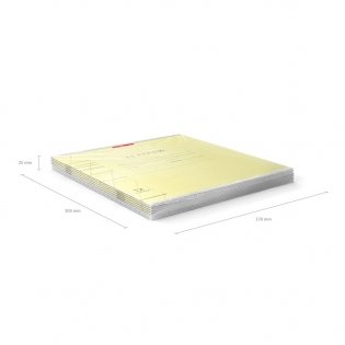 Тетрадь "Классика с линовкой", А5, 12 листов, косая линия, желтая фото книги 5