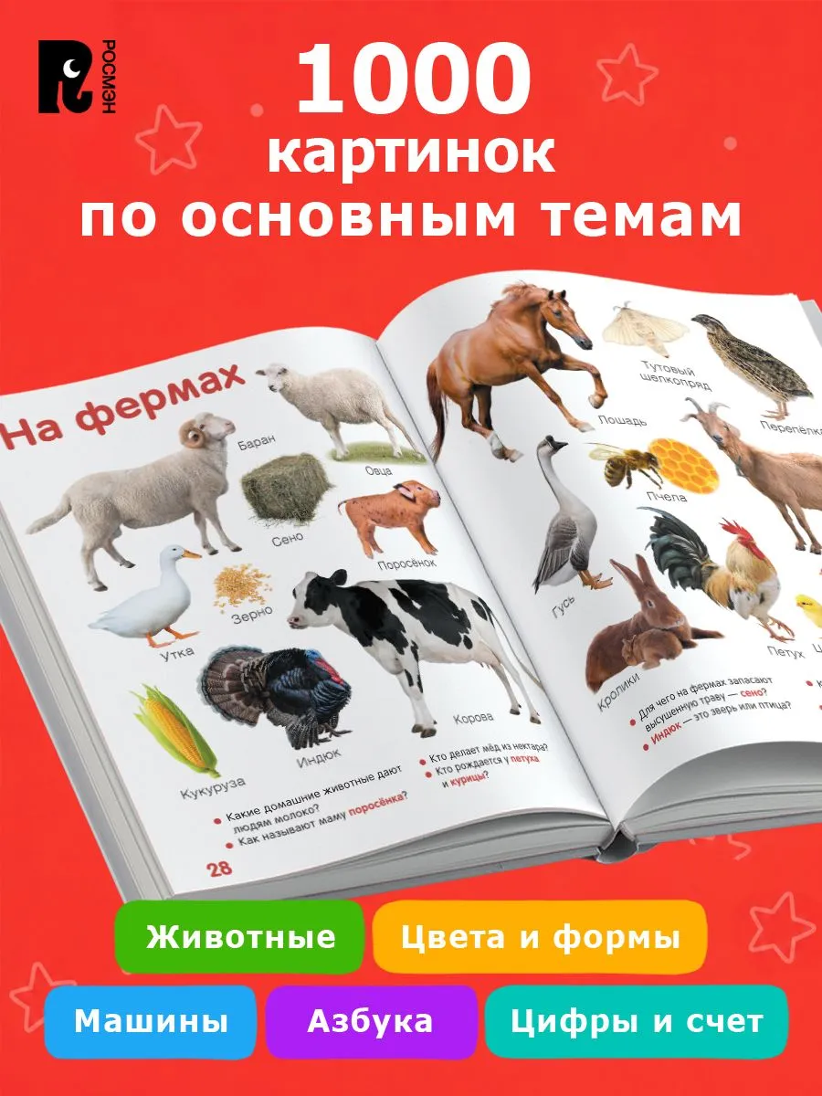 Первая книга малыша. Энциклопедия. 1000 картинок фото книги маленькое 3