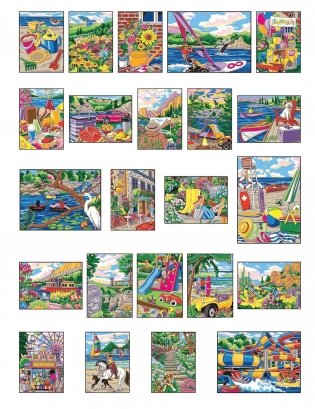 Creative Haven Endless Summer Color by Number фото книги 7